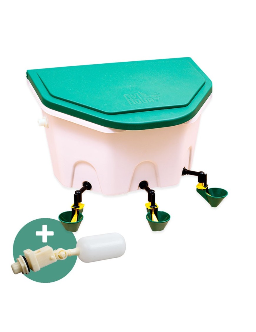 Abreuvoir automatique poule AviAqua 8 litres + godets à flotteur