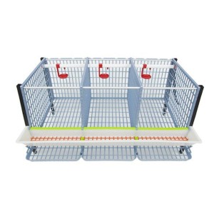 Cage 2 étages pour poules pondeuses - Eggceterra