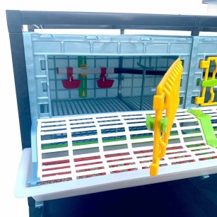 Cage de croissance 5 étages 25 cm - Eggceterra élevage