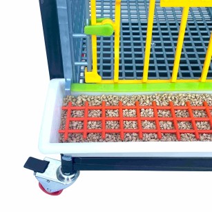 Cage de croissance 3 étages 40cm - Eggceterra Élevage